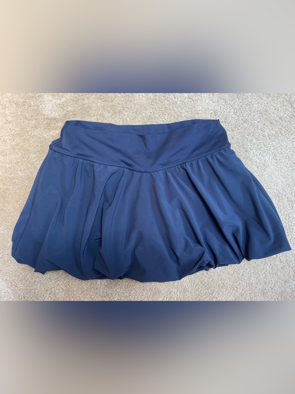 Gilly Hicks Sz L Navy Bubble Skater Skirt
